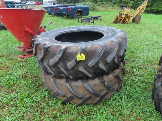 Pair of Continental 380/85-R-28 Tires