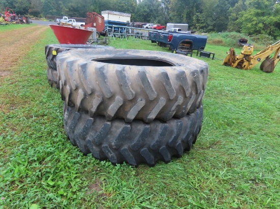 Pair of Firestone 18.4-38 Tires