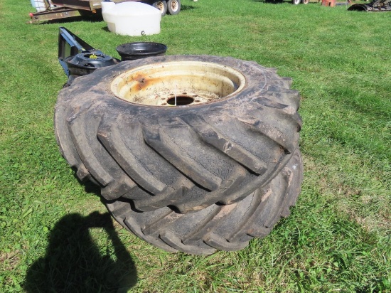 Pair of 16.9-26 Tires and Rims