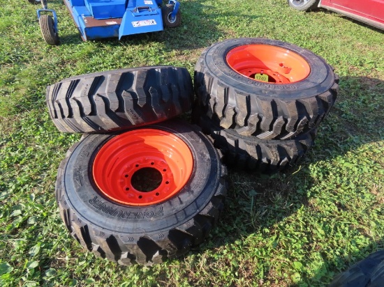 (4) NEW 10-16.5 Tires and Rims
