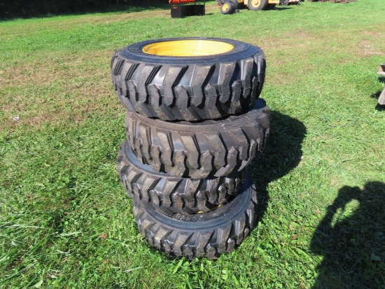 (4) 10-16.5 Tiresa and 8 hole Rims