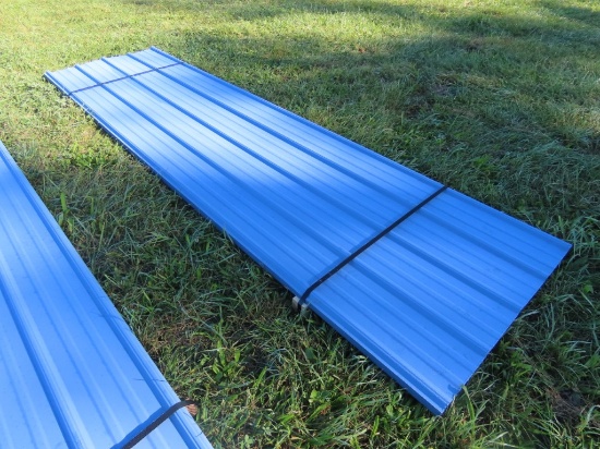 Lot of 12' Blue Metal Roofing