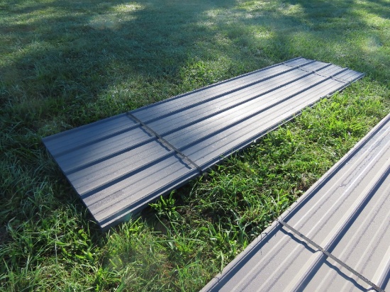 Lot of 12' Grey Metal Roofing