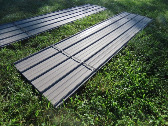 Lot of 12' Grey Metal Roofing