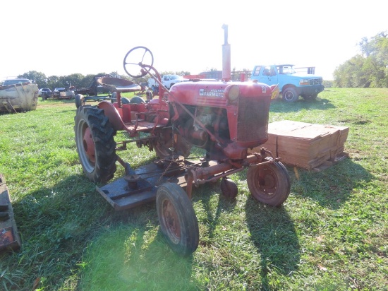 Farmall Cub Tractor w/Belly Mower