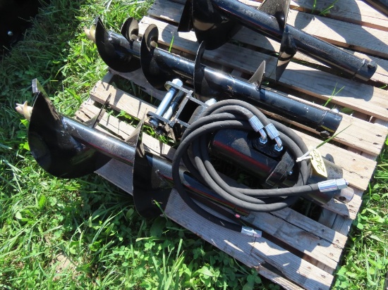 Excavator Hyd Post Hole Digger w/Bits