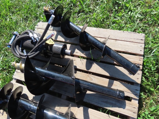Excavator Hyd Post Hole Digger w/Bits