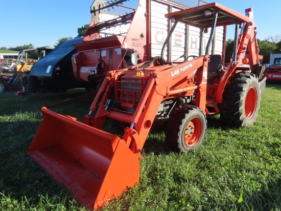 Kubota L48 Tractor w/Loader & Backhoe