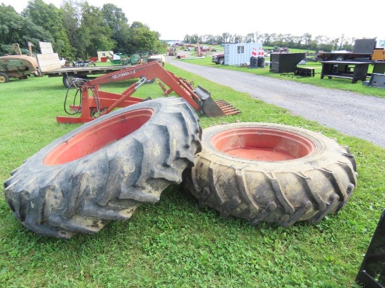 Pair of 184-38 Tires and Rims
