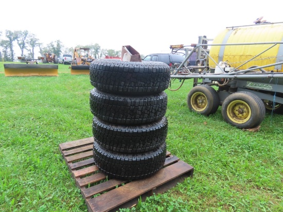 (4) 245/75R16 Tires and Rims
