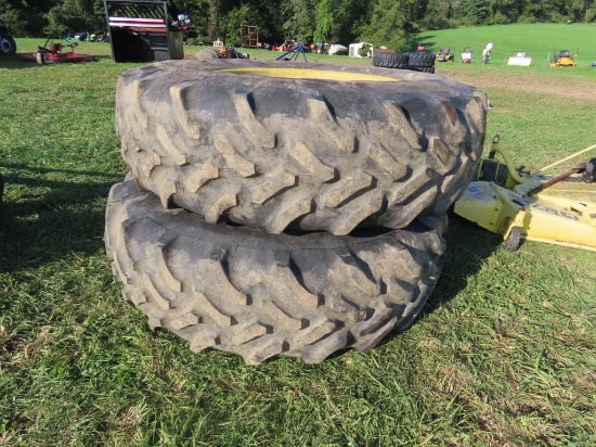 (2) 20.8R38 Tires w/Bolt On Rims