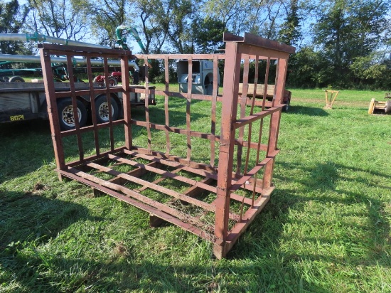 7' Metal Wood Rack