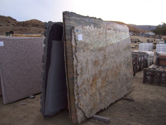 (7) 3/4" Granite Slabs,