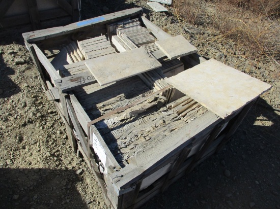 Pallet of 16" x 16" Tiles, 8" x 16" Tiles,