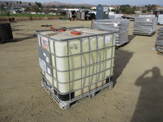265 Gallon Plastic Container w/Metal Cage.