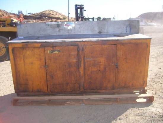 24" x 96" x 40" Wooden Work Bench,