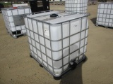 265 Gallon Plastic Container w/Metal Cage.