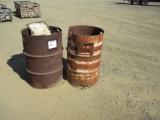 (2) 55 Gallon Steel Drums,