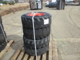 Pallet of (4) 10-16.5 Tires and Rims.