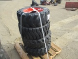 Pallet of (4) 10-16.5 Tires and Rims.