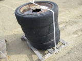 Pallet of (4) 31x5x7 Solid Tires and Rims.