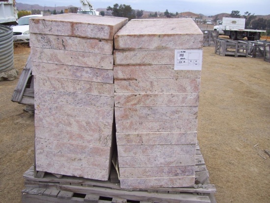 Pallet of (24) 18" x 30" x 3" Stone Slabs.