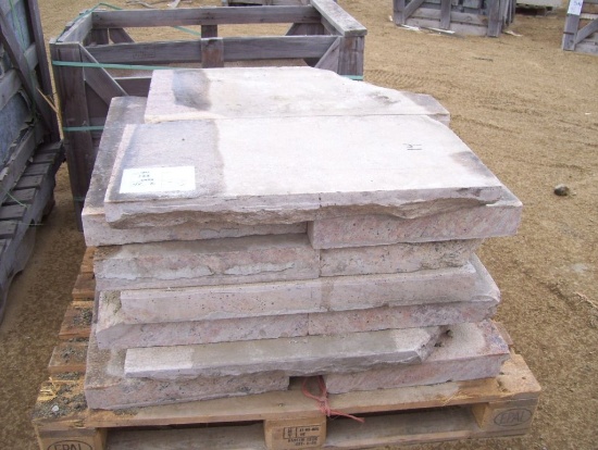 Pallet of 16 1/2" x 30" x 3" Stone Blocks.