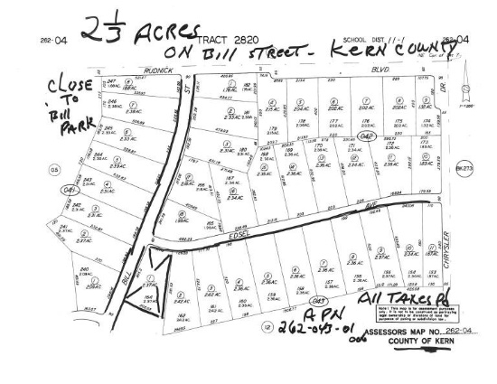 2 1/3 Acre Vacant Parcel in California City,