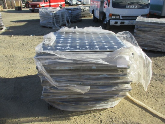 Pallet of (7) Siemans 150 Watt Solar Panels.