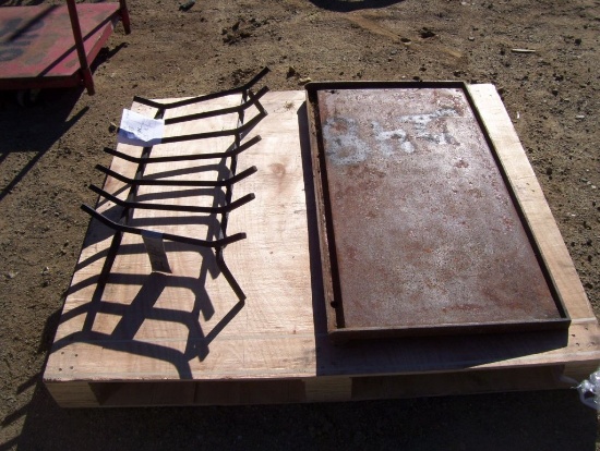 BBQ Griddle and Fireplace Grate.