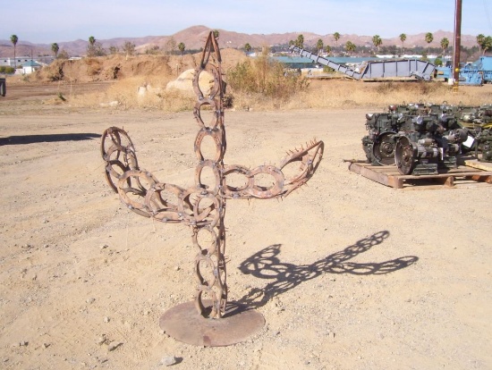 Horseshoe Cactus Sculpture.