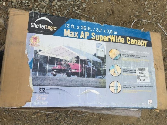 Shelter Logic 12' x 26' Super Wide Canopy.