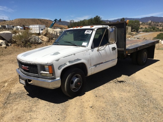 GMC 3500 HD SL Flatbed Truck,