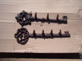 (2) Unused Cast Iron Key Hooks.