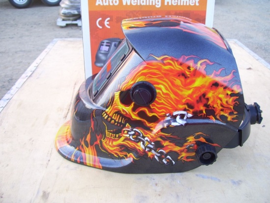 Unused Auto Darkening Welding Helmet.