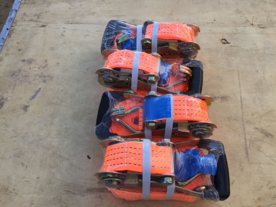 (4) Unused 2" x 33' Ratchet Cargo Straps,