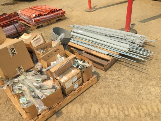 (2) Pallets of Misc Brackets, Flat Stock,