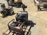 Pallet of Misc Generators & Chop Saw.