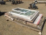 Pallet of Misc Vinyl Windows,