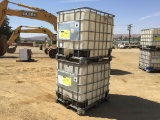 Pallet of (2) 250 Gallon Product Tanks w/Cages.