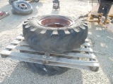 Pallet of (2) 8 Ply 1400-24 Tires & Rims.