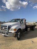 Ford F750XL Roll Back Tow Truck,