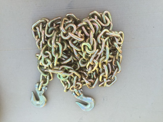 Unused 3/8" x 20' G70 Transportation Chains,