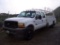 2001 Ford F550XL Crew Cab Flatbed Service Truck,