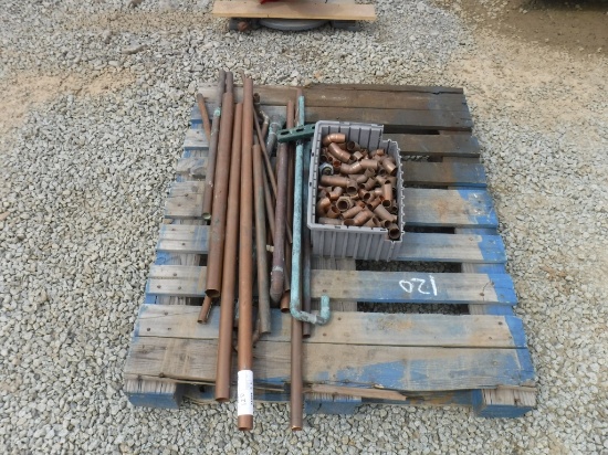 Pallet of Misc Copper Pipe & Copper Fittings.