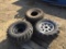 Pallet of Misc Tire & (2) Misc Tires & Rims.