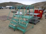 Lot of (2) Ladder Industries Rolling Stairs,