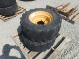 (2) Solideal 12-16.5 Tires & Rims,