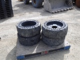 (4) Solid Tires & Rims.