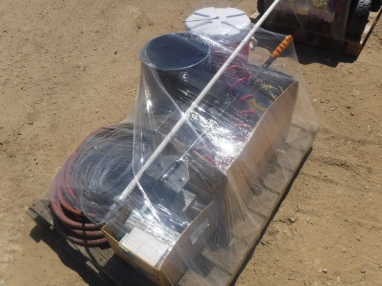 Pallet of Misc Items, Including Water Jug,